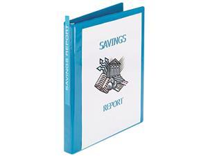 Avery 05004 Nonstick Heavy-Duty Round Ring View Binder, 1/2" Capacity, Light Blue Avery 05004 Nonstick Heavy-Duty Round Ring View Binder, 1/2" Capacity, Light Blue
