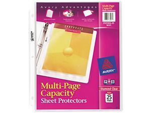 Avery 74171 Multi-Page Top-Load Sheet Protectors, Heavy Gauge, Letter, Clear, 25/Pack Avery 74171 Multi-Page Top-Load Sheet Protectors, Heavy Gauge, Letter, Clear, 25/Pack