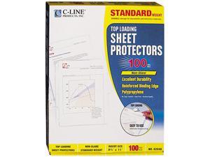C-line 62048 Top-Load Polypropylene Sheet Protectors, Standard, Ltr, Non-Glare,100/Box C-line 62048 Top-Load Polypropylene Sheet Protectors, Standard, Ltr, Non-Glare,100/Box
