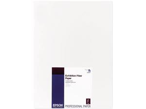 Epson Exhibition Fiber Paper, Micro Porous Smooth Gloss, 13 x 19, White, 25 Sheets Epson Exhibition Fiber Paper, Micro Porous Smooth Gloss, 13 x 19, White, 25 Sheets