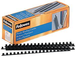 52325 Fellowes Plastic Comb Bindings, 3/8" Diameter, 55 Sheet Capacity, Black, 100 Combs/Pack 52325 Fellowes Plastic Comb Bindings, 3/8" Diameter, 55 Sheet Capacity, Black, 100 Combs/Pack