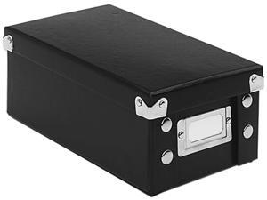 Snap-N-Store SNS01573 Snap ’N Store Collapsible Index Card File Box Holds 1,100 3 x 5 Cards, Black Snap-N-Store SNS01573 Snap ’N Store Collapsible Index Card File Box Holds 1,100 3 x 5 Cards, Black