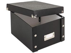 Snap-N-Store SNS01647 Snap ’N Store Collapsible Index Card File Box Holds 1,100 5 x 8 Cards, Black Snap-N-Store SNS01647 Snap ’N Store Collapsible Index Card File Box Holds 1,100 5 x 8 Cards, Black