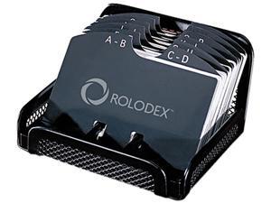 Rolodex 22291ELD Metal/Mesh Open Tray Business Card File Holds 125 2 1/4 x 4 Cards, Black Rolodex 22291ELD Metal/Mesh Open Tray Business Card File Holds 125 2 1/4 x 4 Cards, Black