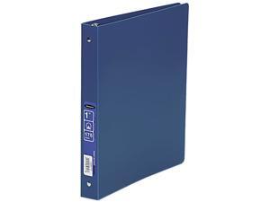 ACCO 39713 ACCOHIDE Poly Ring Binder With 35-Pt. Cover, 1" Capacity, Blue ACCO 39713 ACCOHIDE Poly Ring Binder With 35-Pt. Cover, 1" Capacity, Blue