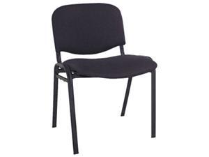Continental Series Stacking Chairs, Black Fabric Upholstery, 4/Carton Continental Series Stacking Chairs, Black Fabric Upholstery, 4/Carton