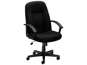 basyx VL601VA10T VL601 Series Managerial Mid-Back Swivel/Tilt Chair, Black Fabric & Frame basyx VL601VA10T VL601 Series Managerial Mid-Back Swivel/Tilt Chair, Black Fabric & Frame