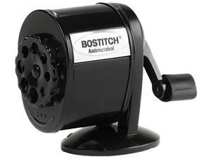 Stanley Bostitch MPS1-BLK Table-Mount/Wall-Mount Antimicrobial Manual Pencil Sharpener, Black Stanley Bostitch MPS1-BLK Table-Mount/Wall-Mount Antimicrobial Manual Pencil Sharpener, Black