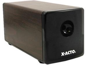 X-ACTO 1716 Heavy-Duty Desktop Electric Pencil Sharpener, Walnut Grain X-ACTO 1716 Heavy-Duty Desktop Electric Pencil Sharpener, Walnut Grain