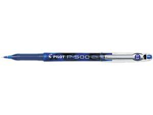 Pilot 38601 P-500 Gel Roller Ball Stick Pen, Needle Point, Blue Ink, 0.5mm Extra Fine, Dozen Pilot 38601 P-500 Gel Roller Ball Stick Pen, Needle Point, Blue Ink, 0.5mm Extra Fine, Dozen