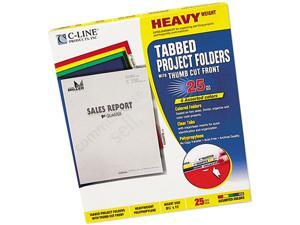 C-line 62140 Heavyweight Tabbed Jacket Project Folders, Letter, Poly, Assorted Colors, 25/Box C-line 62140 Heavyweight Tabbed Jacket Project Folders, Letter, Poly, Assorted Colors, 25/Box