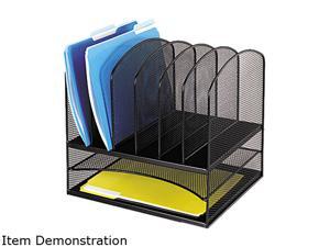 Safco 3255BL Mesh Desk Organizer, Eight Sections, Steel, 13 1/2 x 11 3/8 x 13, Black Safco 3255BL Mesh Desk Organizer, Eight Sections, Steel, 13 1/2 x 11 3/8 x 13, Black