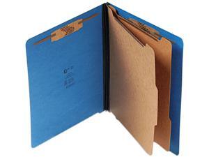 S J Paper S60433 Pressboard End Tab Classification Folder, Letter, Six-Section, Cobalt Blue S J Paper S60433 Pressboard End Tab Classification Folder, Letter, Six-Section, Cobalt Blue