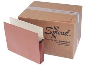 Smead 73810 5 1/4 Inch Expansion File Pocket, Straight Tab, Letter, Manila/Redrope, 50/Box Smead 73810 5 1/4 Inch Expansion File Pocket, Straight Tab, Letter, Manila/Redrope, 50/Box