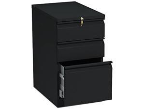 HON 33723RP Efficiencies Mobile Pedestal File with One File/Two Box Drawers, 22-7/8d, Black HON 33723RP Efficiencies Mobile Pedestal File with One File/Two Box Drawers, 22-7/8d, Black