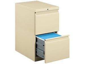 HON 33823RL Efficiencies Mobile Pedestal File w/Two File Drawers, 22-7/8d, Putty HON 33823RL Efficiencies Mobile Pedestal File w/Two File Drawers, 22-7/8d, Putty
