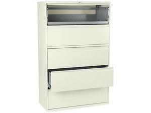 HON 895LL 800 Series Five-Drawer Lateral File, Roll-Out/Posting Shelves, 42w x 67h, Putty HON 895LL 800 Series Five-Drawer Lateral File, Roll-Out/Posting Shelves, 42w x 67h, Putty