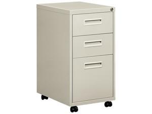 Basyx 1600 Series Mobile Box/box/File Pedestal File w/"M" Pull Drawers, 20d, Light Gray Basyx 1600 Series Mobile Box/box/File Pedestal File w/"M" Pull Drawers, 20d, Light Gray