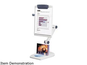 Fellowes 21128 Weighted Flex Arm Desktop Copyholder, High-Impact Plastic, Platinum/Graphite Fellowes 21128 Weighted Flex Arm Desktop Copyholder, High-Impact Plastic, Platinum/Graphite