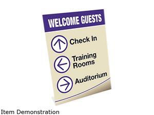 deflect-o 69701 Slanted Desk Sign Holder, Plastic, 8-1/2 x 11, Clear deflect-o 69701 Slanted Desk Sign Holder, Plastic, 8-1/2 x 11, Clear