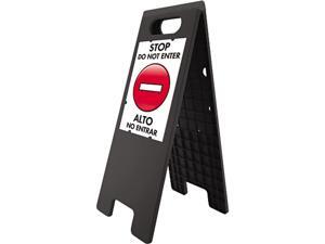 Headline Sign 5694 Floor Tent Sign, Doublesided, Plastic, 10 1/2 x 25 1/2, Black Headline Sign 5694 Floor Tent Sign, Doublesided, Plastic, 10 1/2 x 25 1/2, Black