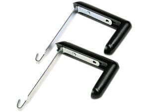 Quartet 7502 Adjustable Aluminum Hangers For Panels 1-1/2-3 Thick, Black, 2/set Quartet 7502 Adjustable Aluminum Hangers For Panels 1-1/2-3 Thick, Black, 2/set