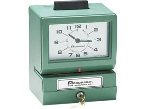 Acroprint 01-1070-40A Model 125 Analog Manual Print Time Clock with Date/0-23 Hours/Minutes Acroprint 01-1070-40A Model 125 Analog Manual Print Time Clock with Date/0-23 Hours/Minutes