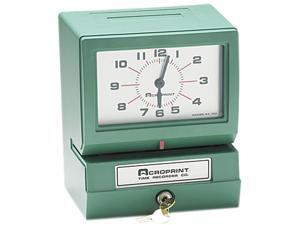 Acroprint 01-2070-400 Model 150 Analog Automatic Print Time Clock with Day/1-12 Hours/Minutes Acroprint 01-2070-400 Model 150 Analog Automatic Print Time Clock with Day/1-12 Hours/Minutes