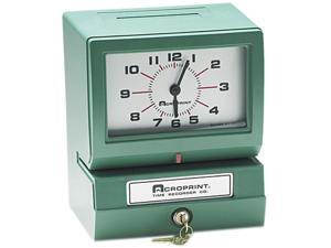 Acroprint 01-2070-411 Model 150 Analog Automatic Print Time Clock with Month/Date/1-12 Hours/Minutes Acroprint 01-2070-411 Model 150 Analog Automatic Print Time Clock with Month/Date/1-12 Hours/Minutes