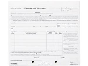 Rediform 44-302 Bill of Lading Short Form, 8-1/2 x 7, Four-Part Carbonless, 250 Forms Rediform 44-302 Bill of Lading Short Form, 8-1/2 x 7, Four-Part Carbonless, 250 Forms