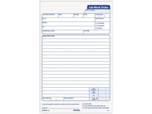 Tops 3868 Snap-Off Job Work Order Form, 5-1/2 x 8-1/2, Three-Part Carbonless, 50 Forms Tops 3868 Snap-Off Job Work Order Form, 5-1/2 x 8-1/2, Three-Part Carbonless, 50 Forms