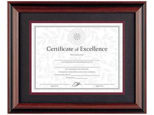 DAX N15786ST Burnes Document Frame, 16" x 13" Frame - 11" x 8.50" Insert - Desktop, Wall Mountable - Horizontal, Vertical - Plastic - Rosewood DAX N15786ST Burnes Document Frame, 16" x 13" Frame - 11" x 8.50" Insert - Desktop, Wall Mountable - Horizontal, Vertical - Plastic - Rosewood