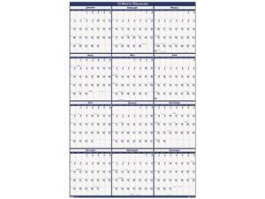 House Of Doolittle 3962 Laminated Write-On/Wipe-Off Jumbo Yearly Wall Calendar, 66 x 33 House Of Doolittle 3962 Laminated Write-On/Wipe-Off Jumbo Yearly Wall Calendar, 66 x 33