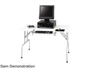 Safco 1935GR Folding Computer Table, Rectangular, 47-1/2w x 29-3/4d x 28-3/4h, Light Gray Safco 1935GR Folding Computer Table, Rectangular, 47-1/2w x 29-3/4d x 28-3/4h, Light Gray
