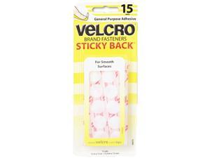 Velcro 90070 Sticky-Back Hook and Loop Dot Fasteners on Strips, 5/8 dia., White, 15 Sets/Pack Velcro 90070 Sticky-Back Hook and Loop Dot Fasteners on Strips, 5/8 dia., White, 15 Sets/Pack