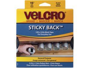 Velcro 90081 Sticky-Back Hook and Loop Fastener Tape with Dispenser, 3/4 x 15 ft. Roll, Black Velcro 90081 Sticky-Back Hook and Loop Fastener Tape with Dispenser, 3/4 x 15 ft. Roll, Black