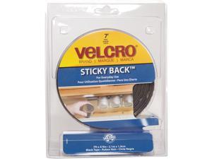 Velcro 90086 Sticky-Back Hook and Loop Fastener Tape with Dispenser, 3/4 x 5 ft. Roll, Black Velcro 90086 Sticky-Back Hook and Loop Fastener Tape with Dispenser, 3/4 x 5 ft. Roll, Black
