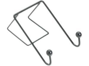 Fellowes Partition Additions Wire Double-Garment Hook, 4w x 6h, Black Fellowes Partition Additions Wire Double-Garment Hook, 4w x 6h, Black