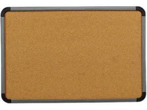 Iceberg 35037 Ingenuity Cork Bulletin Board, Resin Frame, 36 x 24, Charcoal Frame Iceberg 35037 Ingenuity Cork Bulletin Board, Resin Frame, 36 x 24, Charcoal Frame