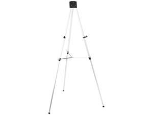 Quartet 55E Heavy-Duty Telescoping Tripod Easel, 38" to 66" High, Aluminum, Silver Quartet 55E Heavy-Duty Telescoping Tripod Easel, 38" to 66" High, Aluminum, Silver