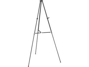 Quartet 51E Lightweight Telescoping Tripod Easel, Adjusts 38" to 66" High, Aluminum, Black Quartet 51E Lightweight Telescoping Tripod Easel, Adjusts 38" to 66" High, Aluminum, Black