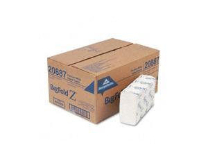 Georgia Pacific 20887 Big Fold Z Paper Towels, 10-1/5 x 10-4/5, White, 220/Pack, 10/Carton Georgia Pacific 20887 Big Fold Z Paper Towels, 10-1/5 x 10-4/5, White, 220/Pack, 10/Carton