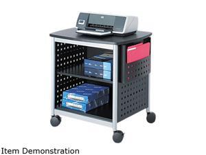 Safco 1856BL Scoot Printer Stand, 26-1/2w x 20-1/2d x 26-1/2h, Black/Silver Safco 1856BL Scoot Printer Stand, 26-1/2w x 20-1/2d x 26-1/2h, Black/Silver