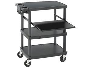 Safco 8929BL Multimedia Projector Cart, 4-Shelf, 27-3/4w x 18-3/4 x 34-3/4, Black Safco 8929BL Multimedia Projector Cart, 4-Shelf, 27-3/4w x 18-3/4 x 34-3/4, Black