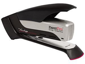 PaperPro 1110 Prodigy Spring Powered Stapler, 25-Sheet Capacity, Black/Silver PaperPro 1110 Prodigy Spring Powered Stapler, 25-Sheet Capacity, Black/Silver