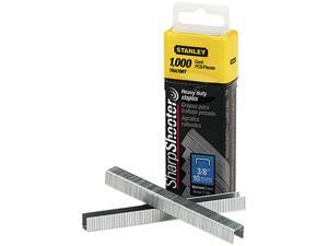 Stanley TRA706T Sharpshooter 3/8 Inch Leg Length Staples, 1,000/Box Stanley TRA706T Sharpshooter 3/8 Inch Leg Length Staples, 1,000/Box