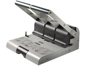 Swingline 74650 160-Sheet Heavy-Duty Two- or Three-Hole Punch, 9/32 Diameter Hole, Putty/Gray Swingline 74650 160-Sheet Heavy-Duty Two- or Three-Hole Punch, 9/32 Diameter Hole, Putty/Gray