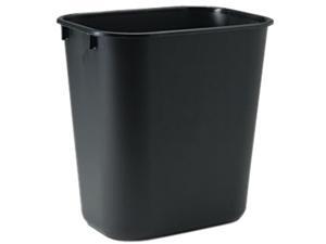 Rubbermaid Commercial 295500BK Soft Molded Plastic Wastebasket, Rectangular, 3 1/2 gal, Black Rubbermaid Commercial 295500BK Soft Molded Plastic Wastebasket, Rectangular, 3 1/2 gal, Black
