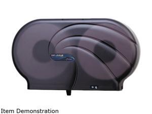 San Jamar R4090TBK Oceans Twin 9" JBT Toilet Tissue Dispenser, 19 x 5 1/4 x 12, Black Pearl San Jamar R4090TBK Oceans Twin 9" JBT Toilet Tissue Dispenser, 19 x 5 1/4 x 12, Black Pearl