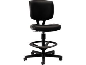 HON H5705.SB11.T Volt Series Adjustable Task Stool, Black Leather HON H5705.SB11.T Volt Series Adjustable Task Stool, Black Leather